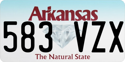 AR license plate 583VZX