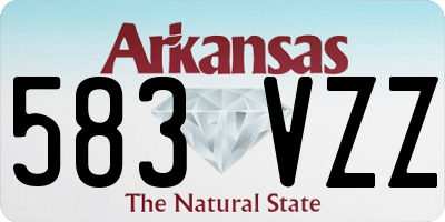 AR license plate 583VZZ