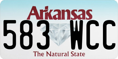 AR license plate 583WCC