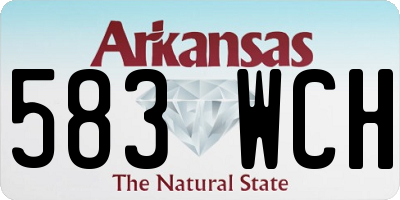AR license plate 583WCH