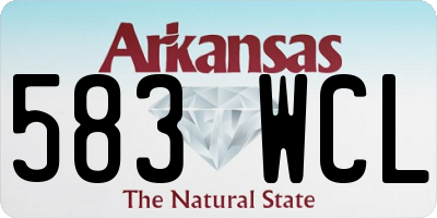 AR license plate 583WCL