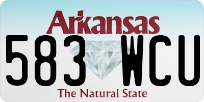 AR license plate 583WCU