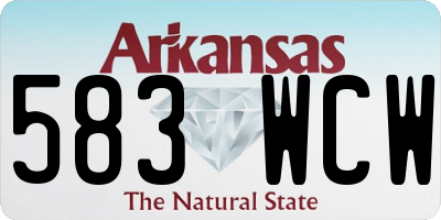 AR license plate 583WCW