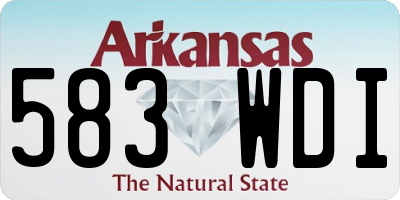 AR license plate 583WDI
