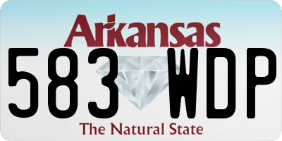 AR license plate 583WDP