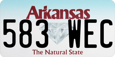 AR license plate 583WEC