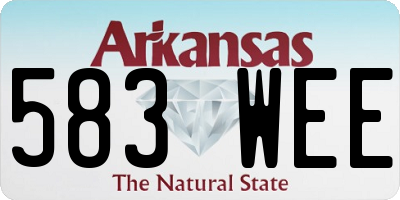 AR license plate 583WEE