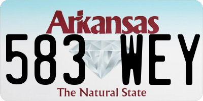 AR license plate 583WEY