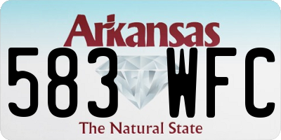 AR license plate 583WFC