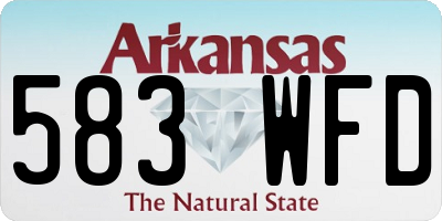 AR license plate 583WFD