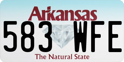 AR license plate 583WFE