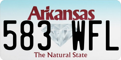 AR license plate 583WFL