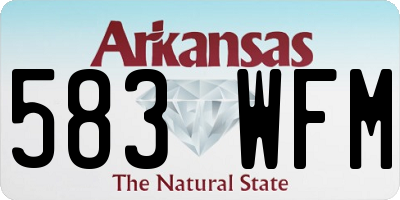 AR license plate 583WFM