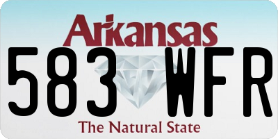 AR license plate 583WFR