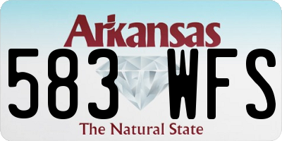 AR license plate 583WFS