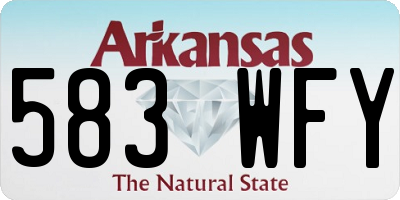 AR license plate 583WFY