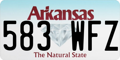 AR license plate 583WFZ