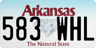 AR license plate 583WHL