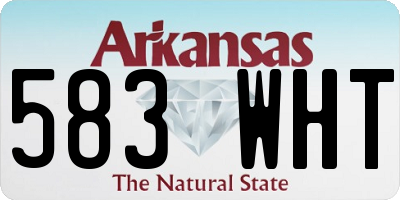 AR license plate 583WHT