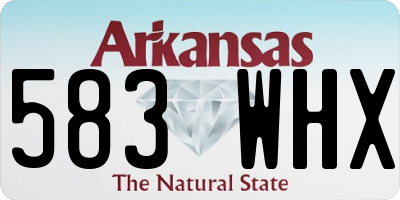 AR license plate 583WHX