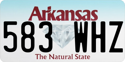 AR license plate 583WHZ