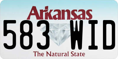 AR license plate 583WID