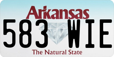 AR license plate 583WIE