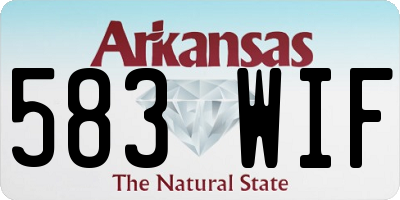 AR license plate 583WIF
