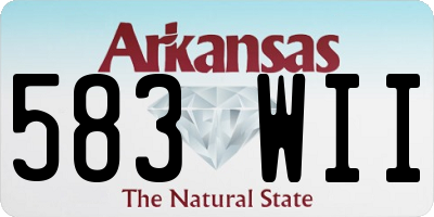 AR license plate 583WII