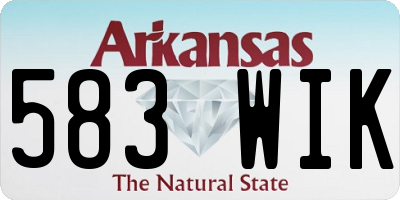 AR license plate 583WIK