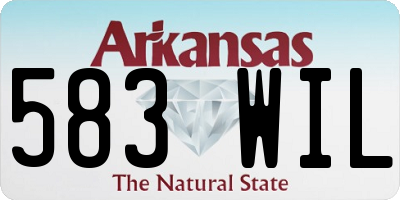 AR license plate 583WIL