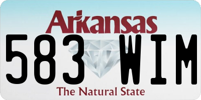 AR license plate 583WIM