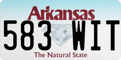 AR license plate 583WIT