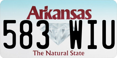 AR license plate 583WIU