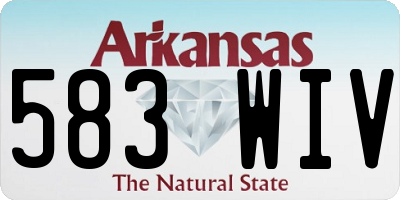 AR license plate 583WIV
