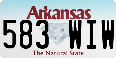 AR license plate 583WIW