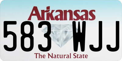 AR license plate 583WJJ