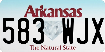 AR license plate 583WJX
