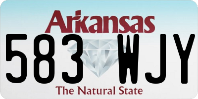 AR license plate 583WJY