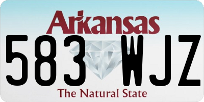 AR license plate 583WJZ