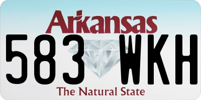AR license plate 583WKH