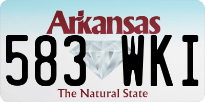 AR license plate 583WKI
