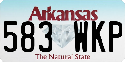 AR license plate 583WKP