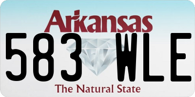 AR license plate 583WLE