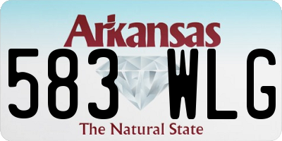 AR license plate 583WLG