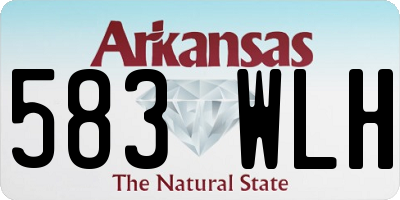 AR license plate 583WLH