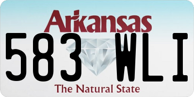 AR license plate 583WLI