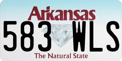 AR license plate 583WLS