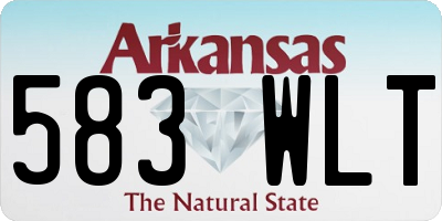 AR license plate 583WLT