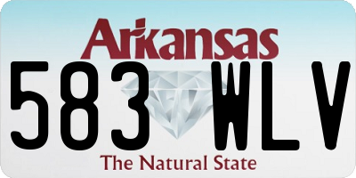 AR license plate 583WLV